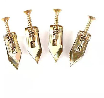 Ticfox 50 Set Hammer Driver Anchor with Screw Nail-in Drywall Plaster Fixing Expansion Anchor Bolt