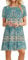 MOLERANI Summer Dresses for Women UK Casual Floral T-Shirt Dress Short Sleeve Ladies Dress (M, Boho Green)