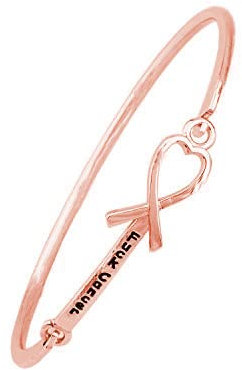 KUIYAI Cadeau de lutte contre le cancer, cadeau pour survivant du cancer, bijou de sensibilisation au cancer, cadeau pour elle (fuck cancer RG), Cuivre
