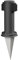 ledscom.de Columna de Toma de Corriente para jardín PORU con Pica de Tierra para Exterior, 2 Veces, Acero Inoxidable, Antracita, Redonda, 27cm