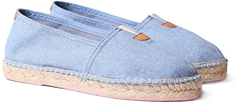 Toni Pons Unisex-Espadrille aus Baumwollstoff - BLANES-GS Hellblau, 39 EU