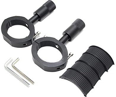 Support de Phare Moto,iSpchen Support Projecteur De Moto Métal Support De Phare Additionnel Pince De Tube De Barre Fixation Universels Support De Fixation Pour Pare-Chocs De Moto,Sismique Kit
