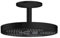 Hansgrohe Kopfbrause Axor One 280 1jet Deckenmontage mattschwarz, 48493670