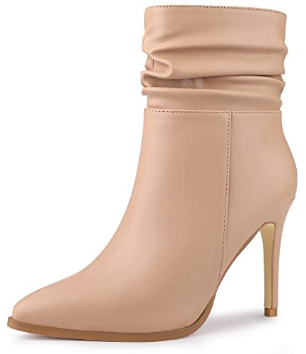 Perphy Slouch-Stiefelette mit spitzem Zehenbereich, Pfennigabsatz, elegante Stiefel für Damen
