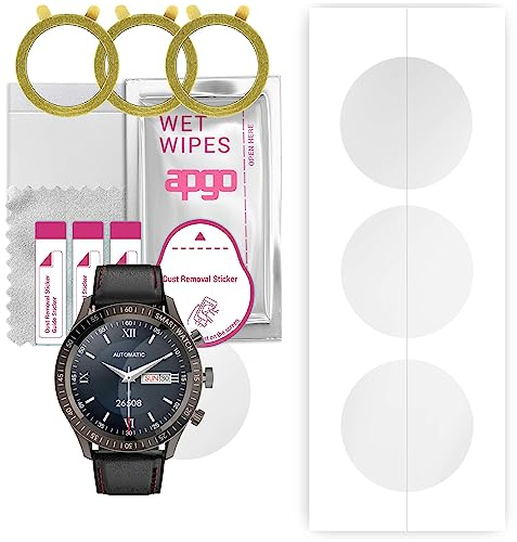 apgo 3 Stück Schutzfolie, klar, kompatibel mit Colmi SKY 5 Plus Smartwatch, Hydrogel Displayschutzfolie mit Positionierhilfe, Displayfolie, robust und kratzfest