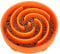 LEACOOLKEY Large Slow Feeder Dog Bowl,Maze Interactive Slow Eating Feeder Bowls, Anti Gulping Healthy Eating,Stop Bloat Pet Slow Down Feeding Dishes for Medium/Big Dogs(Orange）