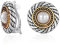 LILIE&WHITE Ohrclips mit Perlen – Vintage-inspirierter Schmuck mit zweifarbigem Design und edler Perle, ideal für besondere Anlässe