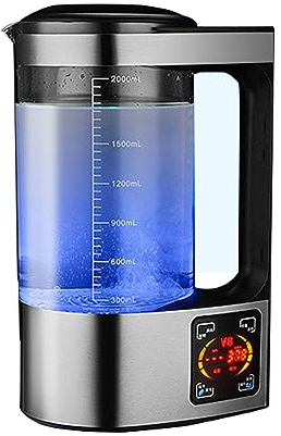 Hydrogen Water Generator Bottle Ionized Water Generator Hydrogen Generator Water Bottle Up to 1600 PPB LED Touch Screen 2L Large Capacity