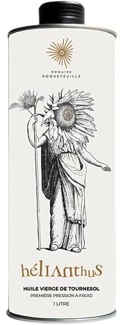 Aceite virgen de girasol oleico - Primera presión en frío - 1L - Domaine Roquefeuille - HELIANTHUS