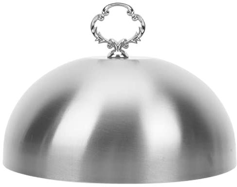 FELTECHELECTR Edelstahl Steakabdeckung Metall Kuchenabdeckung Lebensmittelkuppeln Servierplatten Metall Dampfabdeckung Butterkuppel Edelstahl Lebensmittelabdeckung Grillen Schmelzkuppel Heizplatte