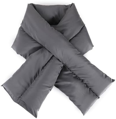 Écharpe en Duvet Femme Homme Écharpe à Croisée Foulard Classique Couleur Unie Écharpe Imperméables Cache Cou Ultra Léger Tour de Cou Anti Froid Coupe-vent Court Châle Sport Ski Camping