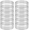 ivamulie Lot de 12 anneaux à gâteau perforés de 6 cm en acier inoxydable pour tartes aux fruits, quiches et mousses