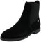 Tommy Hilfiger Donna Stivaletti Chelsea Flag Suede Piatti, Nero (Black), 37