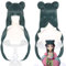 Anime The Apothecary Diaries MaoMao Cosplay Perücke, Grün Lange Flechthaar Perücken Halloween Kostüm Party Synthetische Perücken Mit Perücke Cap