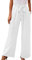 Palazzo Hose Damen Mit Weitem Bein Leichte Elastische Taille Sommer Hose Mit Taschen Kausale Arbeit Hose Sommerhose Wide Leg Pants Women Elegant Marlenehose Leicht Und Luftig Office Pants
