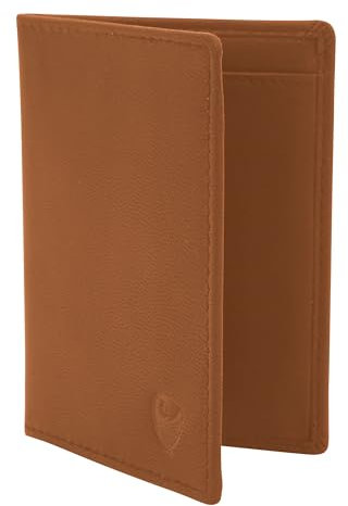 GERMANUS Étui pour carte grise de véhicule et cartes de crédit - Portefeuille en cuir marron, marron, Taille unique, Classique
