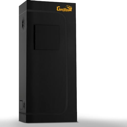 Gorilla Grow Tent 2 x 2 – höchste, dickste, stärkste – unübertroffene Haltbarkeit in Hydrokultur-Zelten, 136 kg Tragkraft, Industriegewebe, reflektierende Innenseite