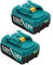Bsioff 2 Stücke Ersatz für Makita Akku 18v 5.5Ah, 90Wh BL1850B Li-Ion Ersatzakku mit Intuitiv LED Indikator Kompatibel mit BL1860 BL1850 BL1840 BL1830 BL1820