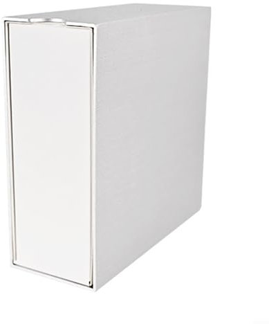 ZAMETTER Staubdichte Kaffeefilter-Papier-Aufbewahrungsbox aus Aluminiumlegierung, quadratische Schublade, Kaffeefilter-Papier-Aufbewahrungsbox (weiß)