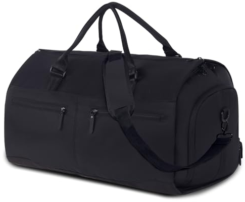 Reise-Kleidersack, Handgepäck, Seesack, von Fluggesellschaften zugelassen, Premium, faltbar, wandelbar, mit Schuhfach, abnehmbarer Schultergurt, für Damen und Herren