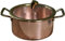 Funmaker Juego de utensilios de cocina de cobre puro, ollas y sartenes martilladas, wok para estufa (mini olla de 18 cm)