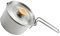 Anneome Outdoor-Topf edelstahltopf edelstahlpfanne Outdoor kochgeschirr Kochgeschirr-Kit Camping-Kaffeekanne Wasserkessel Camping-Kochgeschirr Campingtopf Outdoor-Kochgeschirr Buche Silver