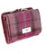 Glen Appin Damen Geldbörse LB2113 Harris Tweed Kariert Vibrant Pink S Casual Unisex Erwachsene Alltagstauglich Führerscheinfenster Mehrere Kartenklappen