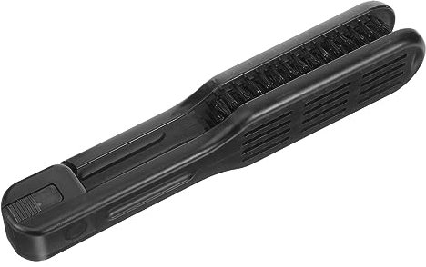 Ipetboom Haarglätter Groß Haarglätterkamm Bartglätter Begradigen Haare Schneiden Lockig Markieren Drücken Griff Großer Haarglätter Borste Randbereich Reisebürsten Haare Kämme Black Plastik