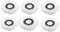 *NEW* SWISSPACK Revolving Spin Mop and Bucket White Pads X 6 (Only Pads) (WHITE MOP PADS x 6)