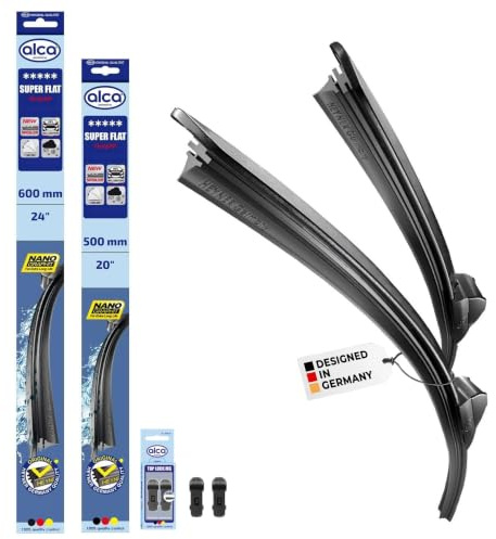 alca® Scheibenwischer für MAXUS eDELIVER 7 | 01.2024 - 08.2026, SUPER FLAT Flachbalkenwischer, extraflaches Design, Flexibel, Nanographitbeschichtung