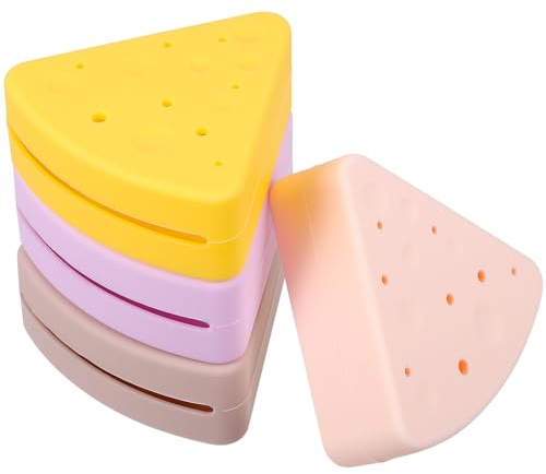 Ipetboom 4stücke Triangel Makeup Schwamm Aufbewahrungstasche Praktische Und Stilvolle Lösung Für Beauty-schwämme Sanften Farben Für Reisen Und Organisation