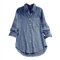 Generisch Camicia da donna aperta con bottoni, a quadretti, casual, in cotone, a maniche lunghe, con colletto a risvolto, sottile, da donna, a quadri, casual, a tunica lunga, Blu scuro, 5XL
