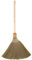 TOVINANNA Vietnamese Corn Broom with Wood Handle Natural Whisk Sweeping Broom for Efficient Floor Cleaning in Courtyard Garage Lobby and Garden