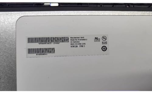 RTDPART Écran LCD pour Ordinateur Portable pour Acer Chromebook Spin 514 CP514-1WH N20Q2 CP314-1H B140HAN04.0 DF9599N1AEZZ-ZZ4002, Neuf