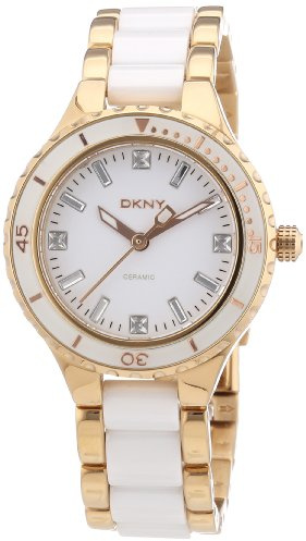 DKNY Damen-Armbanduhr XS Analog Quarz Verschiedene Materialien NY8500