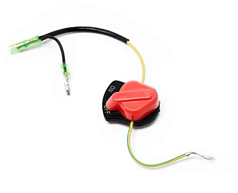 Wiltec Ein Aus Schalter für Strong 6,5-18 PS Motor – Benzinmotor Ersatzteil Einschalter Ausschalter – Einzylinder für Kleinmaschinen & Karts, 4-Takt Motor & OHV Ventilsteuerung
