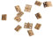 PANYTOW 12pcs 1/12 Dollhouse Miniature Furniture Closet Mini Hinges - Golden
