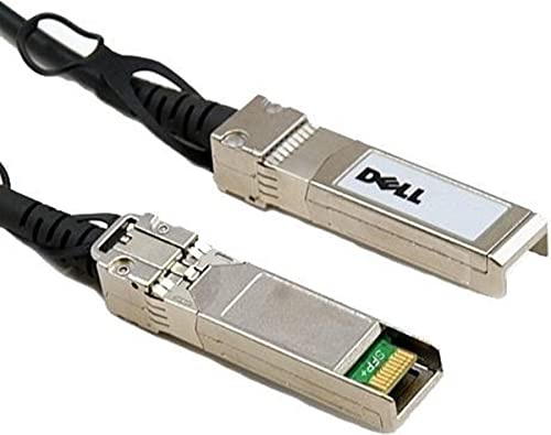 Dell SFP +, 7 m – Netzwerkkabel (7 m, SFP +, SFP +, männlich/männlich, Kupfer, 10 GBase, schwarz, Silber)