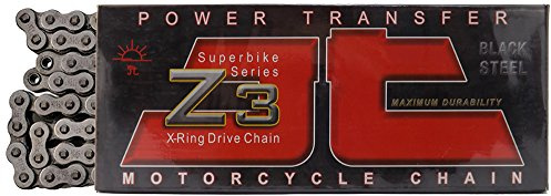 JT Chain JTC520Z3108RL (520er Serie) Schwarzer Stahl 108 Glieder Super Heavy Duty X-Ring Kette mit Verbindungsglied