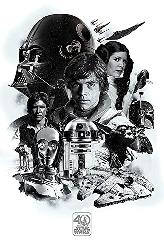 Close Up Star Wars - Poster (40th Anniversary Montage) (Größe: 61cm x 91,5cm)