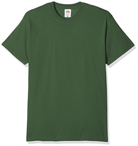 Fruit of the Loom Men's Original T. T-Shirt Pack of 3, Bottle Green, Large