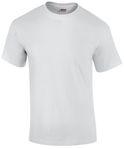 Gildan. Mens Ultra Cotton Short Sleeve T-Shirt (4XL, Ash Gray)