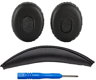 AHG Accessory House Global-Ersatz-Ohrpolster für QC3 und On-Ear-Kopfhörer, kompatibel mit Bose QuietComfort 3 (QC3) / On-Ear-Kopfhörern (schwarz), 3D-Gedruckter HB, Nahtlose DIY-Passform