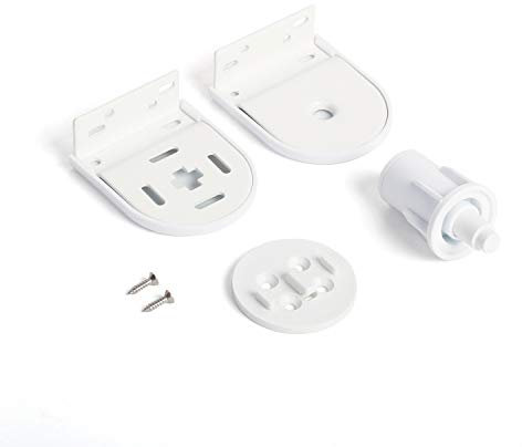 Rollerhouse 32mm Window Shade Repair Kit, Mount Brackets, Curtain Roller Blind Accessories for Electric Blinds with 1 1/4 Tube, 1 Pair, White