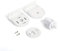 Rollerhouse 32mm Window Shade Repair Kit, Mount Brackets, Curtain Roller Blind Accessories for Electric Blinds with 1 1/4 Tube, 1 Pair, White