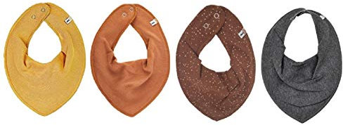 Pippi Halstücher 4er Pack Baby Lätzchen Dreieckstücher (Mix8)