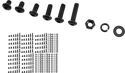 300 Pezzi Set M3 Dadi Bullone in Acciaio, M3 Esagono Incassato/Manopola/Viti a Testa Piatta Dadi Set Assortimento Dadi Esagonali Rondelle(Button Head)