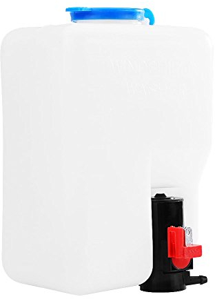 lyrlody Kit de Pompe Lave-Glace Universel, 12V, Réservoir et Outils de Nettoyage pour Pare-Brise Auto
