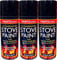 400ML Ultra High Temperature Heat Resistant Matt Black Metal, Wood, Plastic, Ceramic Aerosol Spray Paint Cans for BBQ Grill Stove Engine Exhaust (3)