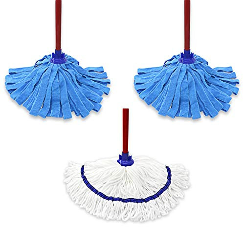 Microfiber Cloth Mop Replacement Compatible with O-Cedar Microfiber Cloth Mop Refill for 0.8 Diameter Mop Handle– 3 Packs